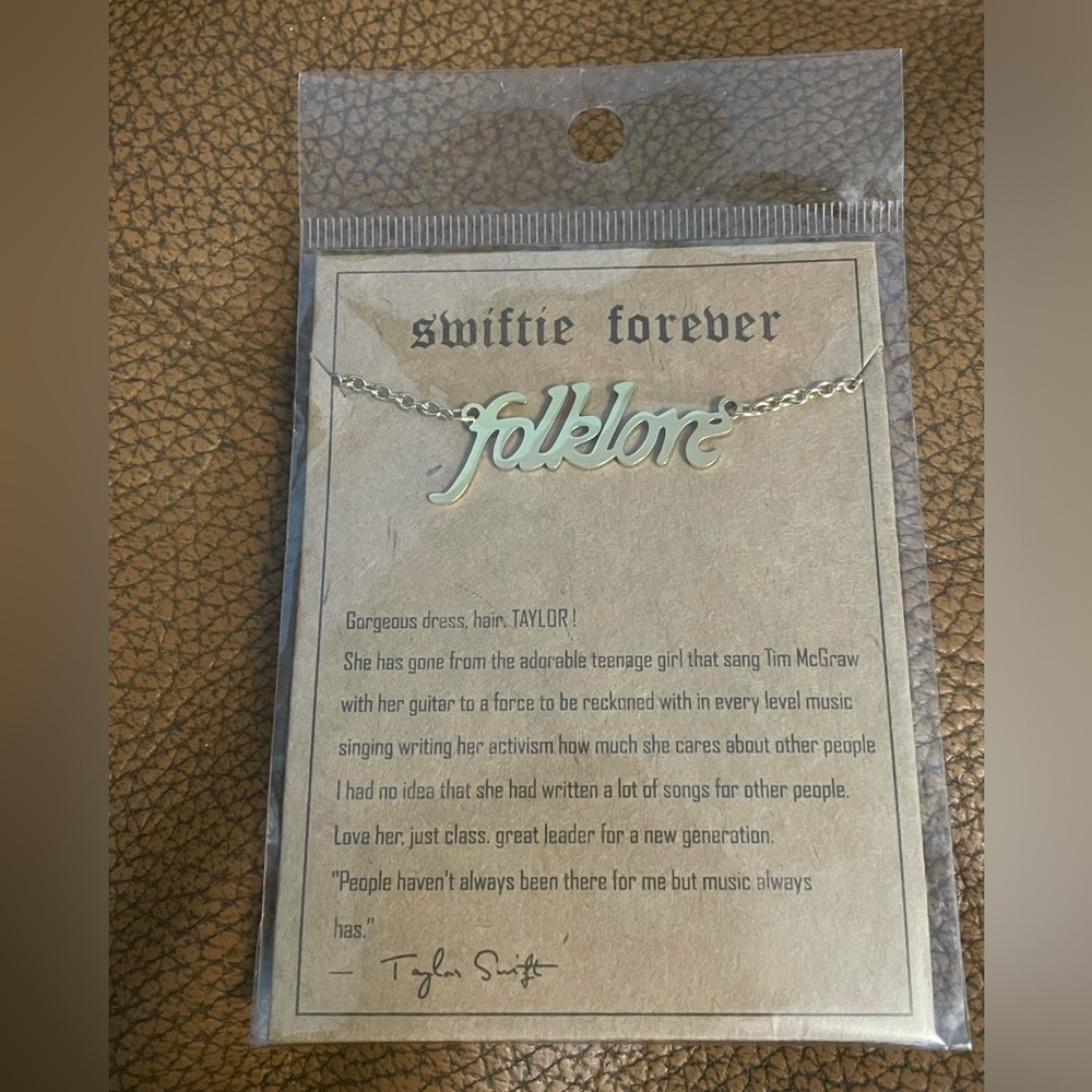 Swiftie Forever Folklore Necklace